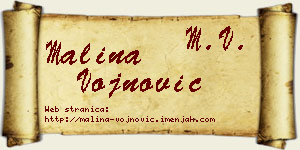 Malina Vojnović vizit kartica